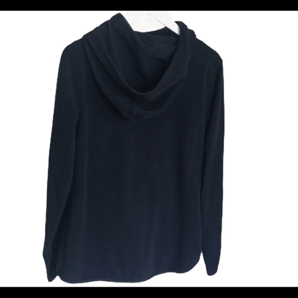 OLD NAVY Active Fleece Cowl Neck Sweater With Long Sleeves Black Size Small - Picture 9 of 10